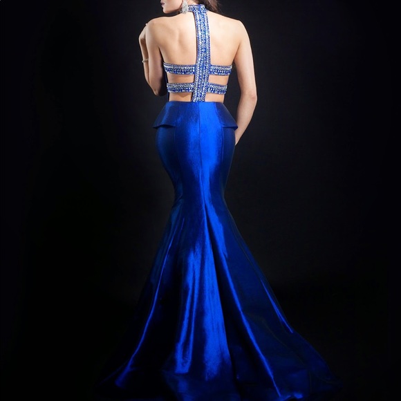 Rachel Allan Style 8000 Royal Blue Mermaid 🧜♀️ - Picture 3 of 9